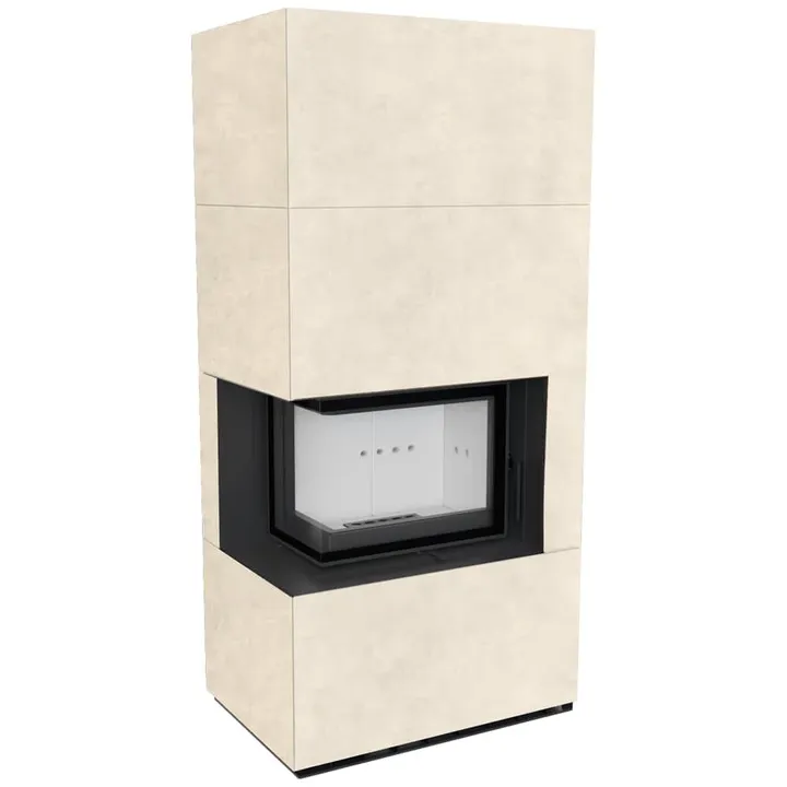 FLOKI BOX левый 8 kW Ø 160 в корпусе с керамогранита FOKOS RENA