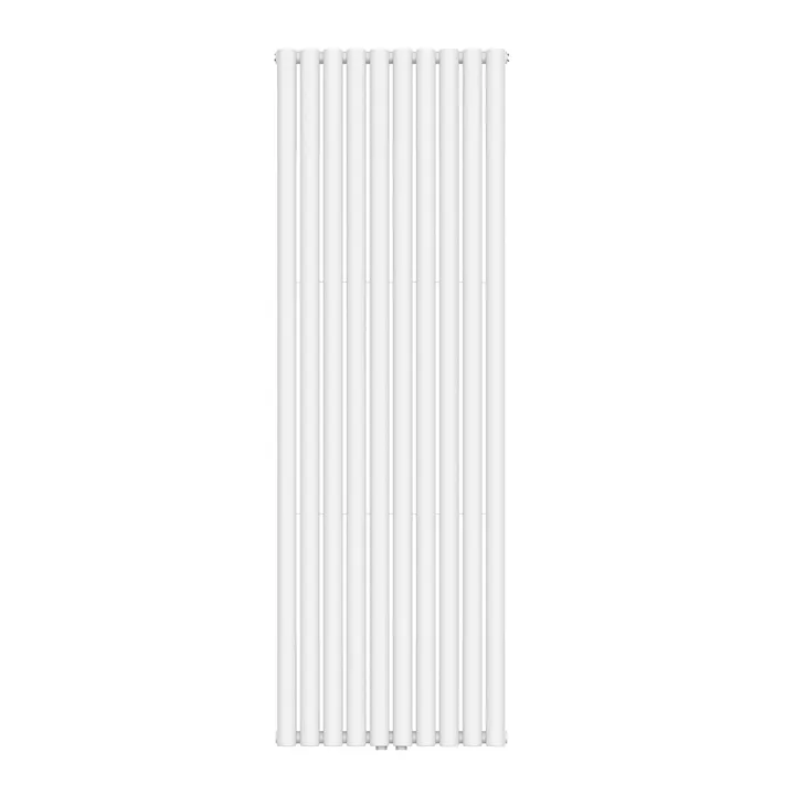 Вертикальний радіатор Ellipse Double 600х1800-10 (50 мм), anticor, білий