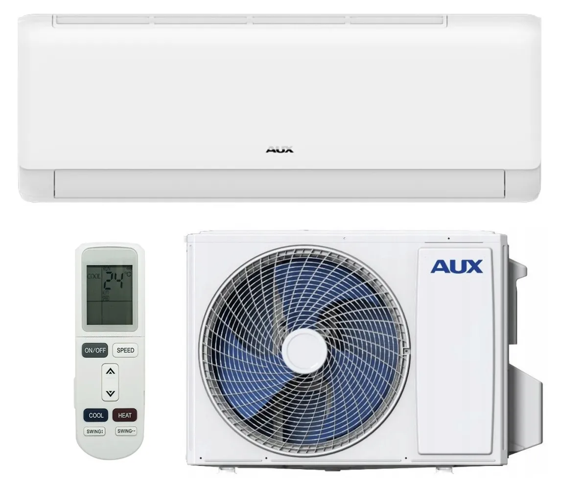 Кондиционер до 70 м2 AUX для дома с Wi-FiQ-Smart Plus AUX-24QC подходит для обогрева до -25°C