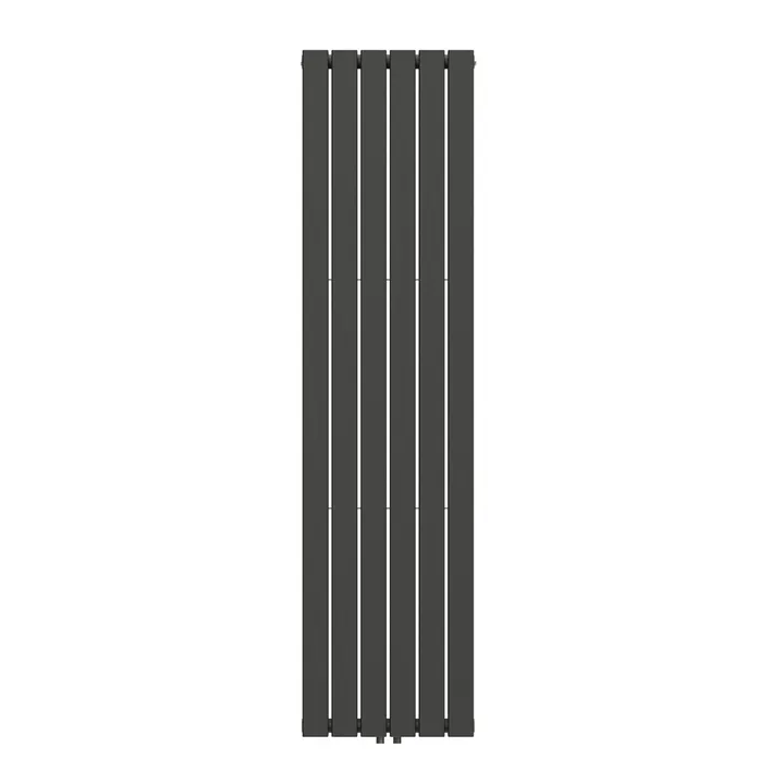 Вертикальний радіатор Largo Double 456*1800-6 (50мм), anticor, чорний муар