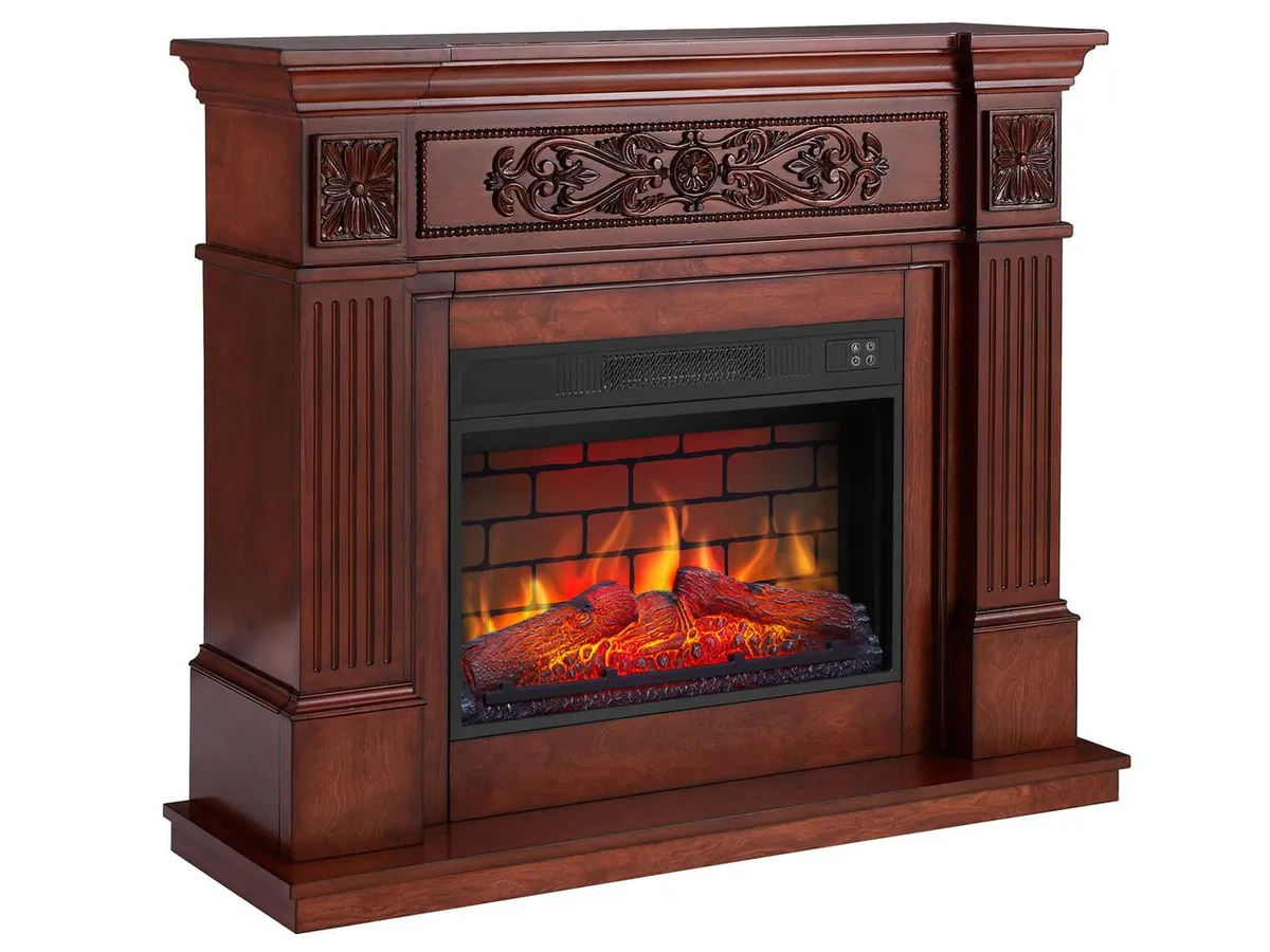 Каминокомплект ArtiFlame Toscana AF23BS дуб с обогревом и звуком горения огня