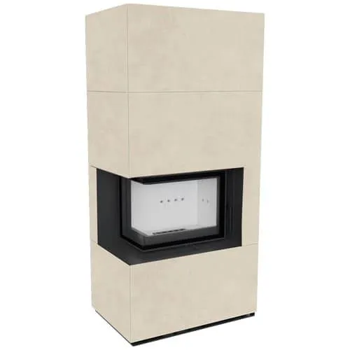 FLOKI BOX левый 8 kW Ø 160 в корпусе с керамогранита FOKOS PIOMBO