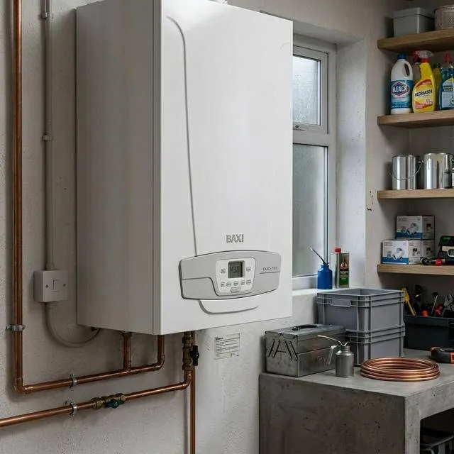 Газовий конденсаційний котел BAXI Luna Duo-tec MP+ 1.99 в котельні