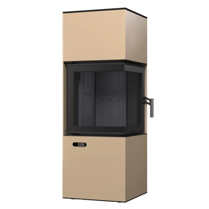 Кутова піч-камін BOKAR Forum Black Ceramtex, загальний вигляд