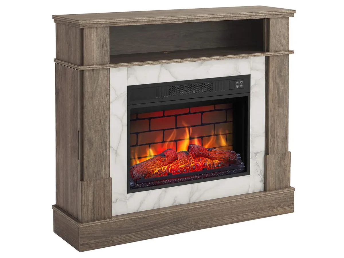 Каминокомплект ArtiFlame For Living AF23BS дуб серый с обогревом и звуком горения огня