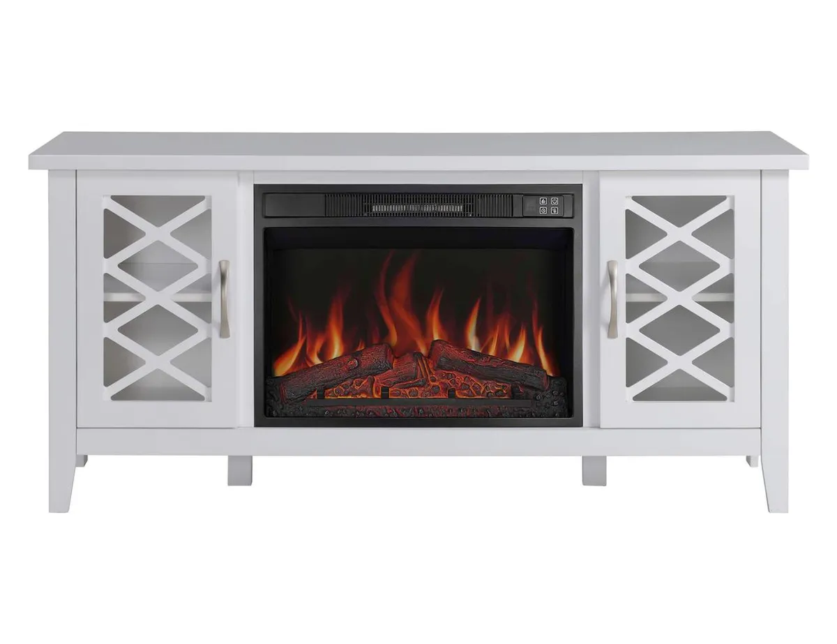 Каминокомплект ArtiFlame Odessa AF23S с обогревом и звуком горения огня (137.1 х 64.5 см) белый
