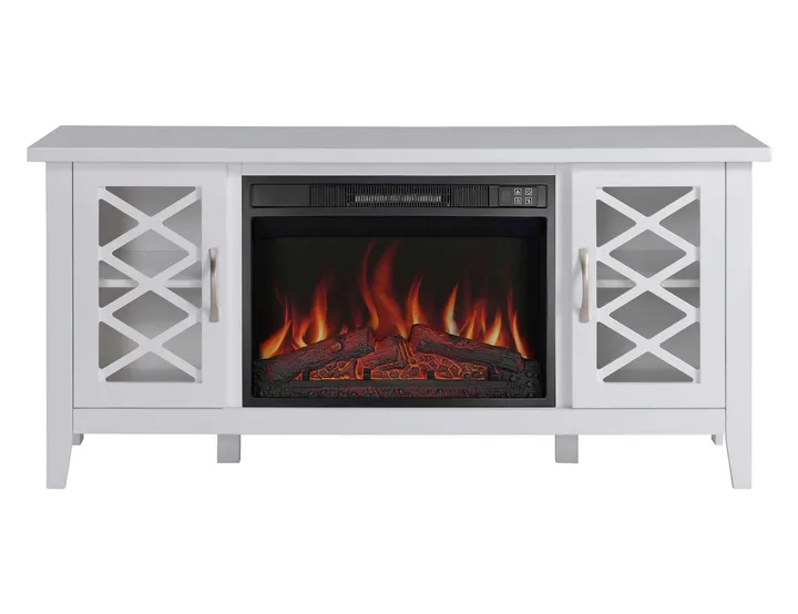 Камінокомплект ArtiFlame Odessa AF23S з обігрівом і звуком горіння вогню (137.1 х 64.5 см) білий