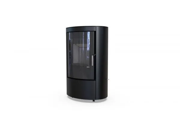 Польская печь на дровах до 60 м² стальная Defro Home CERES ELI Черный (черный шамот) 6 кВт 1052х655х485 мм