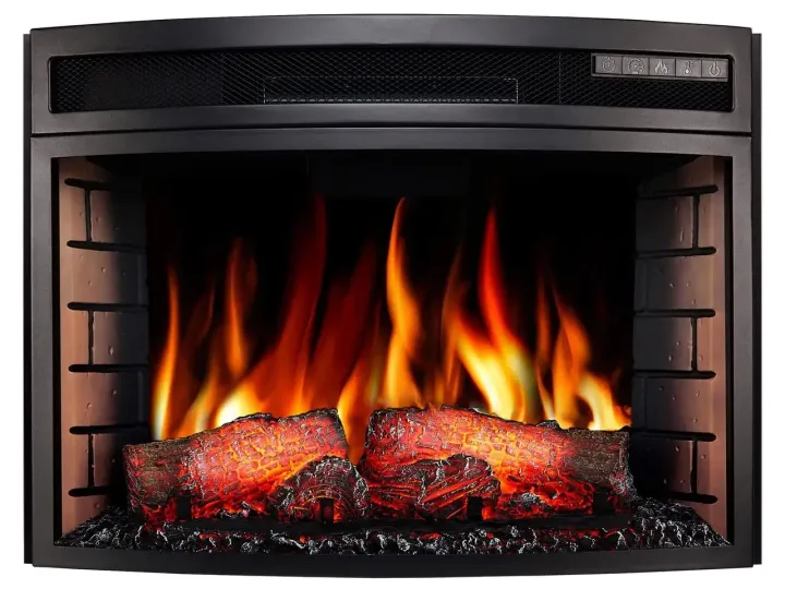 Електрокамін зі звуком декоративний ArtiFlame AF25 Panoramic чорний вбудований