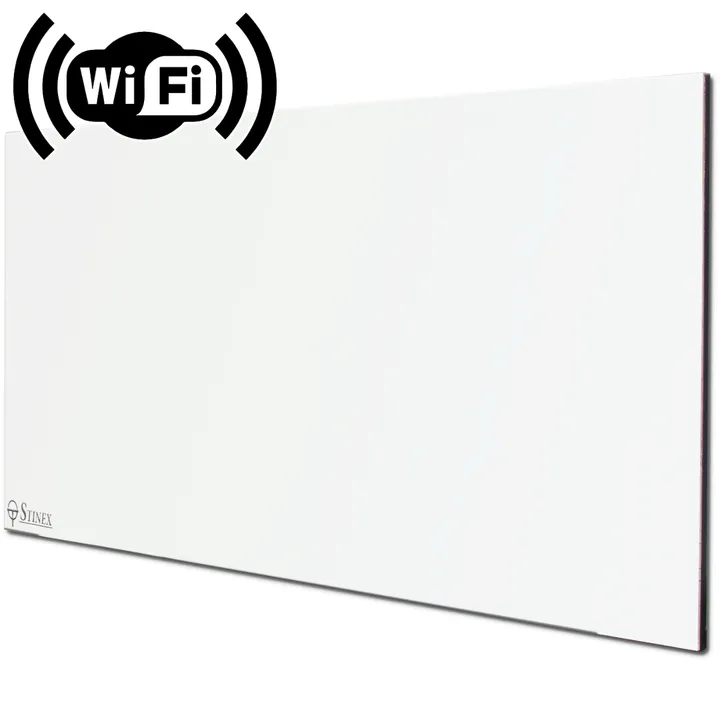 Обігрівач керамічний до 16 м2 Stinex PLC-T 500-1000/220 Wi-Fi білий (45 х 90 см) 1000 Вт з терморегулятором