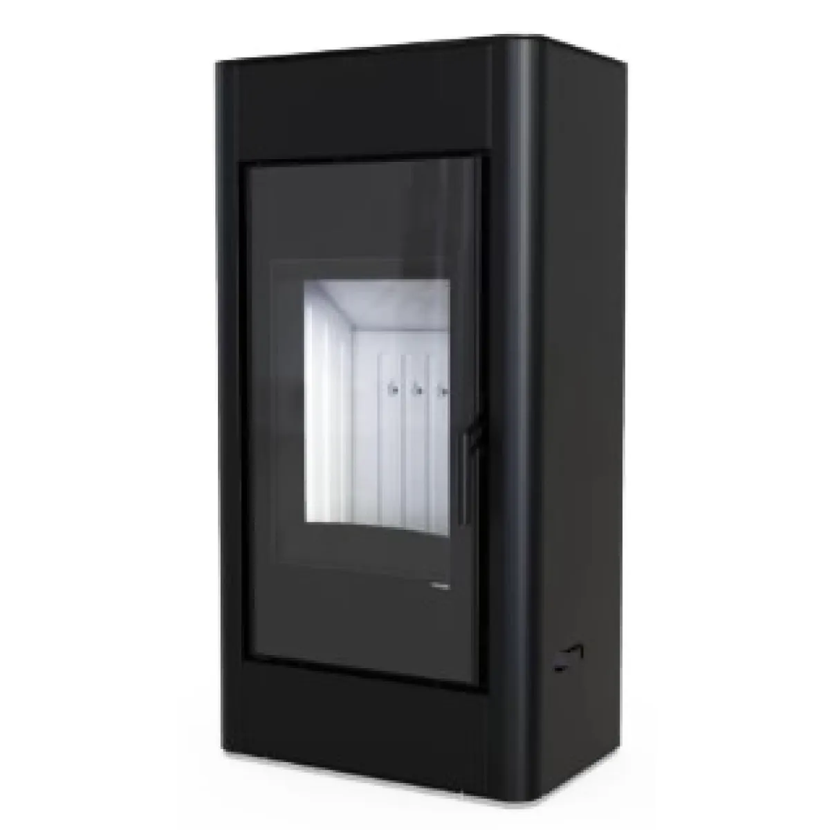 Польская печь на дровах до 90 м² стальная Defro Home SOLUM черная 9 кВт (1150х600х400 мм)