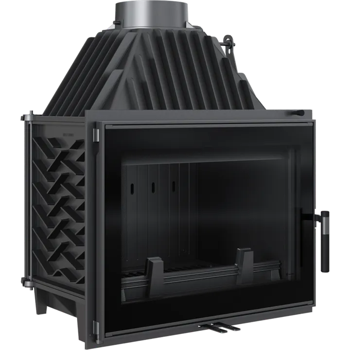 Польская каминная топка на дровах до 120 м² чугуннная Kratki ZOSIA ECO 12 (12 кВт) 700х480х848 мм