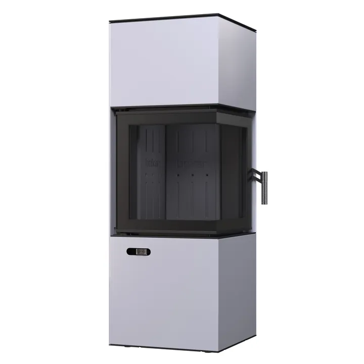 Сталева піч BOKAR Forum (9,2 kW) Black Ceramtex white